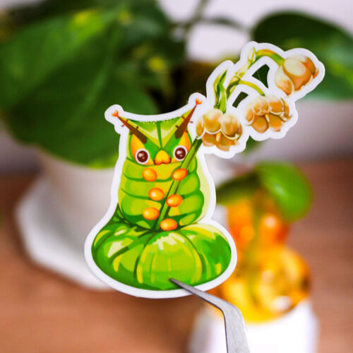 Lily Of The Valley Caterpillar Sticker